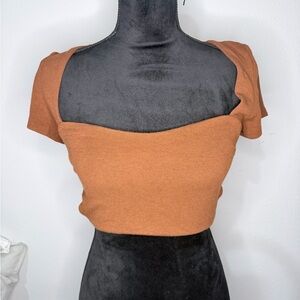 Princess Polly Rust Crop Top